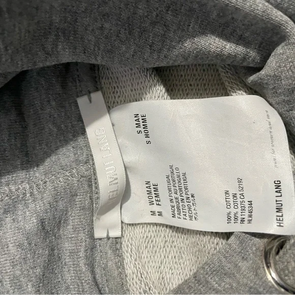 Helmut Lang Heather Gray Sweatshirt - Picture 5 of 5